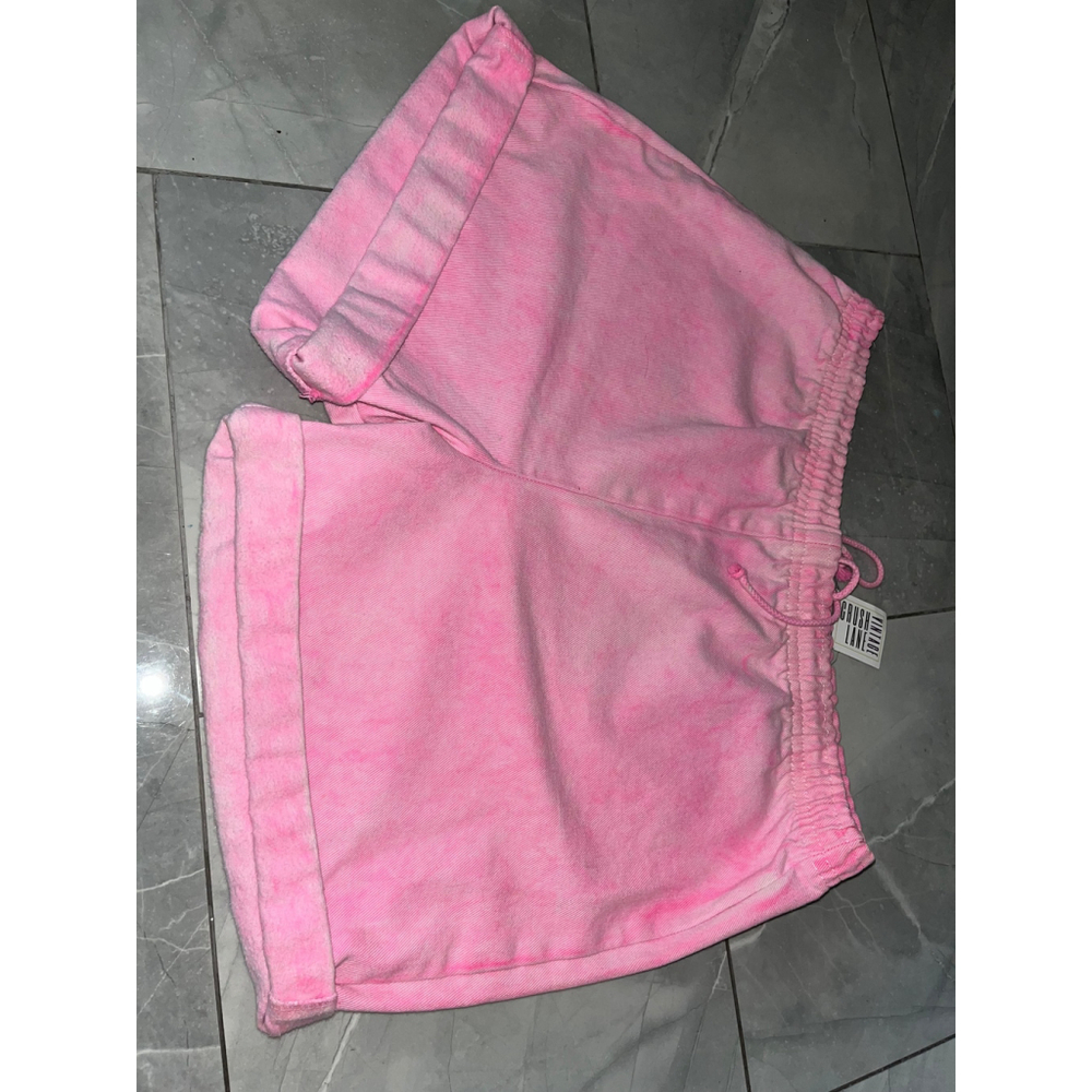 Vintage 80s Dolfin Pink Drawstring Shorts L